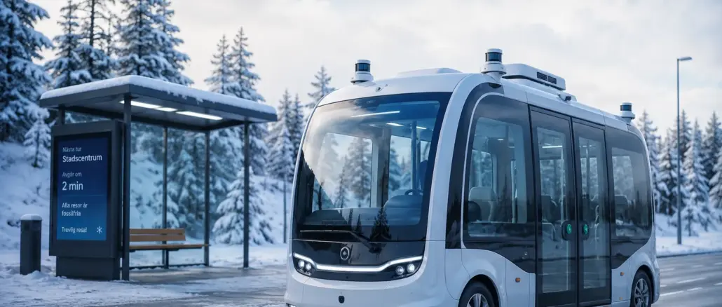 Autonoma skyttelbussar i kollektivtrafiken: Erfarenheter från nordiska testerna