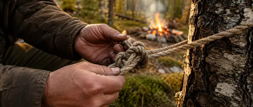 Bushcraft för nybörjare: Grundläggande knopar och säker eldlagning i naturen