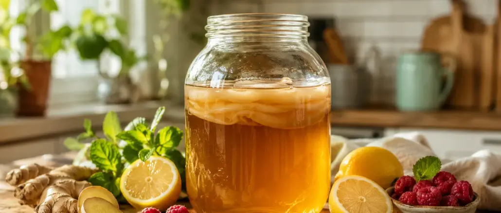 Fermentering i köket: Brygg din egen kombucha med egna smaksättningar