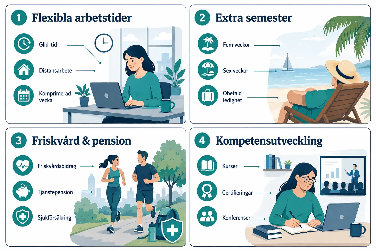 Förhandla förmåner i stället för lön: Från flexibla arbetstider till extra semesterveckor 1 Hur förhandlar man om flexibla arbetstider med arbetsgivare?