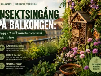 Insektsingång på balkongen: Bygg ett mikronaturreservat mitt i stan