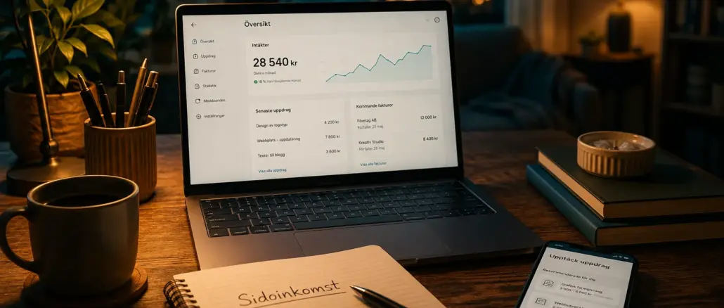 Sidoinkomster utan startkapital: 5 digitala affärsidéer för kvällstid