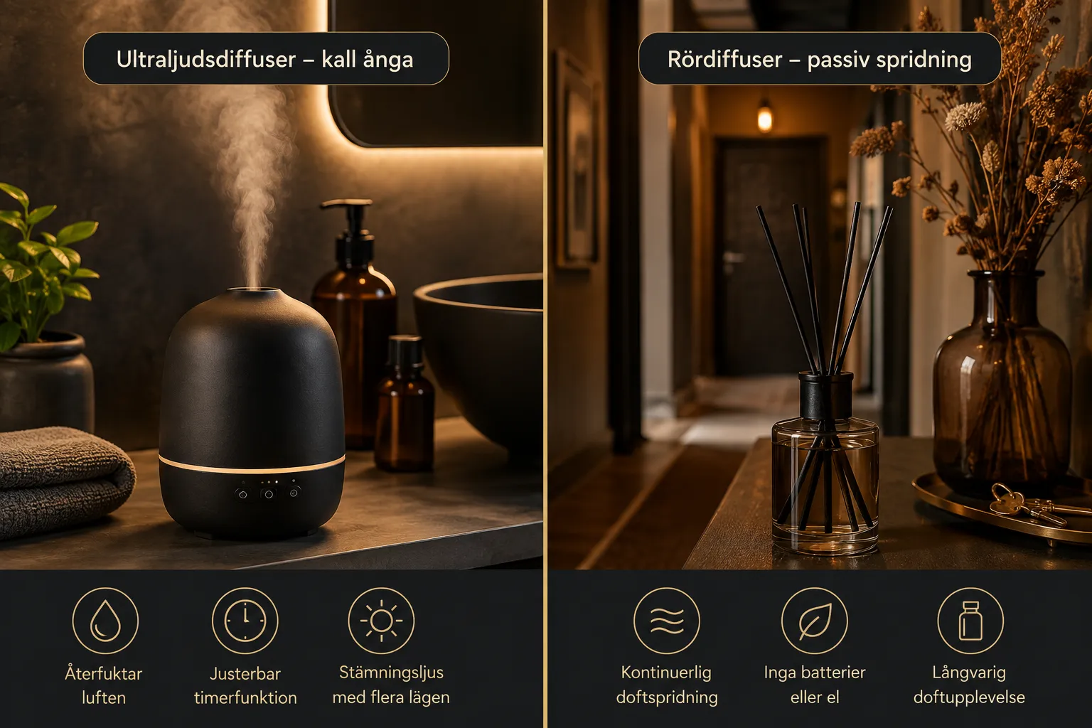 Doftarkitektur i hemmet: Så använder du eteriska oljor för olika rum 2 Skillnad mellan diffuser och andra sätt att sprida doft