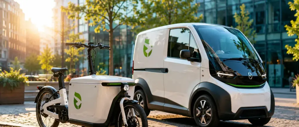 Urbana mikronav för logistik: Tysta och utsläppsfria leveranser i stadskärnan